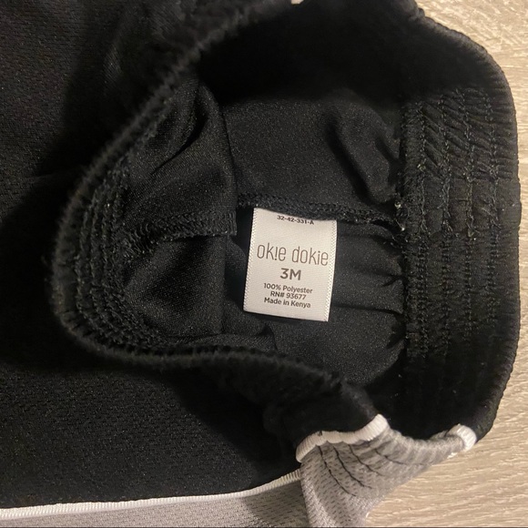 Okie Dokie basketball onesie & black athletic shorts 3M EUC - Picture 6 of 7